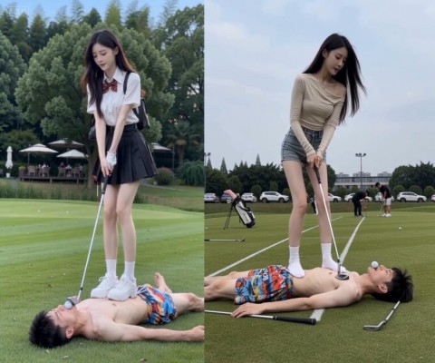 【段子先生】 美女的高尔夫球游戏 YC-260427-4BP
